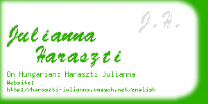 julianna haraszti business card